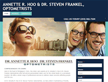 Tablet Screenshot of hooandfrankeloptometrists.com